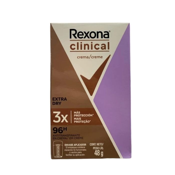 DESODORANTE en crema REXONA CLINICAL EXTRA DRY 48g: imagen 1