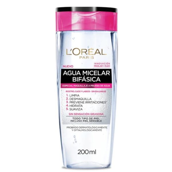 Agua Micelar Maquillaje Waterproof Hidra-Total 5 200 ml