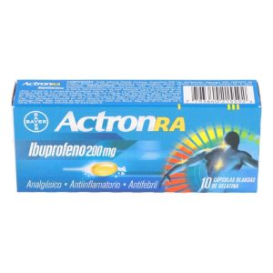 ACTRON®RA 200 mg 10 Capsulas Blandas (IBUPROFENO)