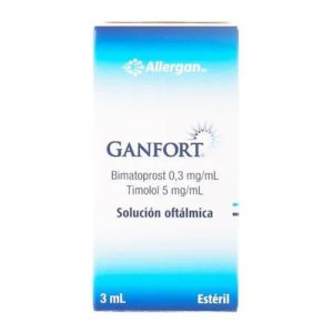 GANFORT® 0.03% 0.5% 3mL Solución Oftálmica (BIMATOPROST/ TIMOLOL)