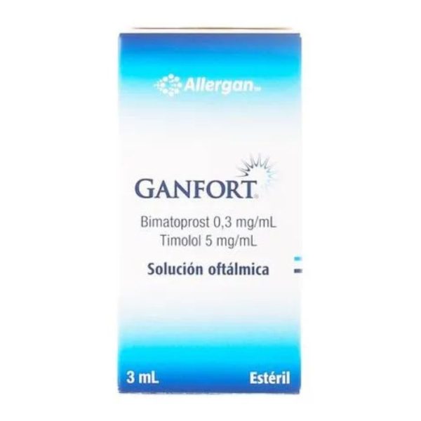 GANFORT® 0.03% 0.5% 3mL Solución Oftálmica (BIMATOPROST/ TIMOLOL)