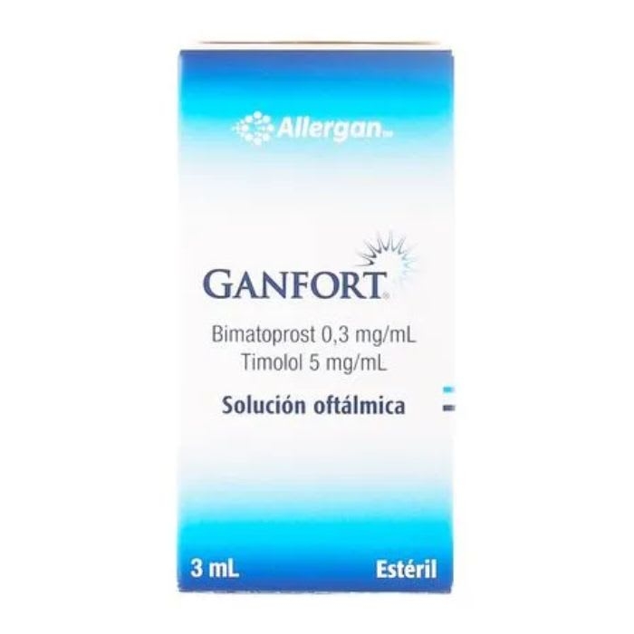 GANFORT® 0.03% 0.5% 3mL Solución Oftálmica (BIMATOPROST/ TIMOLOL): imagen 1