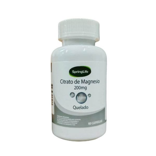 CITRATO DE MAGNESIO Quelado 200mg 60 Caps.