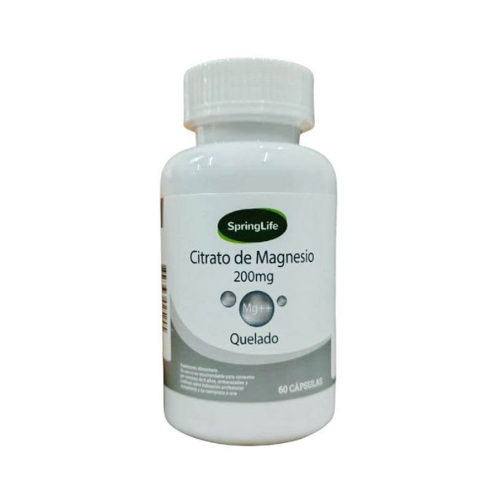 CITRATO DE MAGNESIO Quelado 200mg 60 Caps.: imagen 1