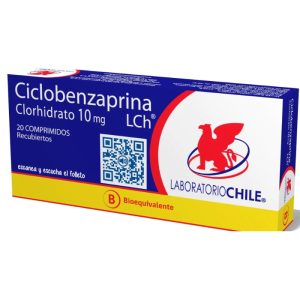 CICLOBENZAPRINA 10 mg 20 comprimidos recubiertos