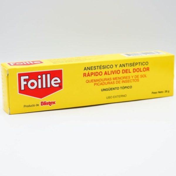 Foille® Ungüento Tópico Anestésico y Antiséptico 28 g