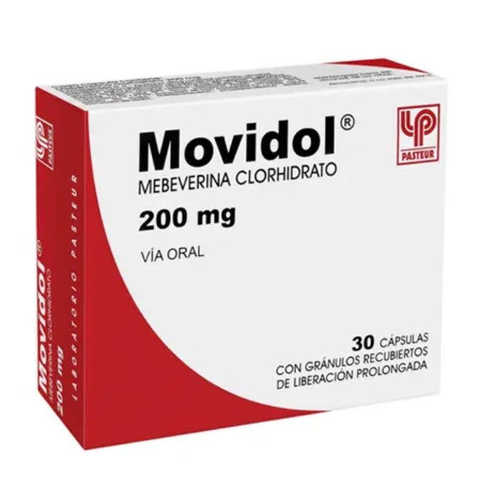 MOVIDOL® 200 mg 30 Capsulas con gránulos recubiertos LP  (MEBEVERINA): imagen 1
