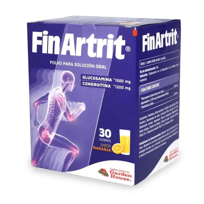 FINARTRIT Glucosamina Condroitina 1500mg/1200 mg 30 Sobres: imagen 1