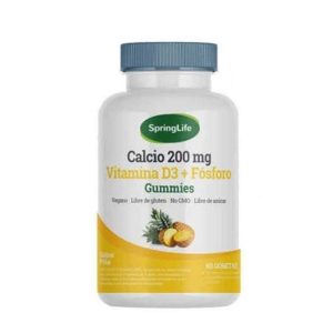 Calcio 200 mg Vitamina D3 + Fósforo 60 gomitas