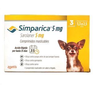 SIMPARICA 1,3 A 2,5 KILOS