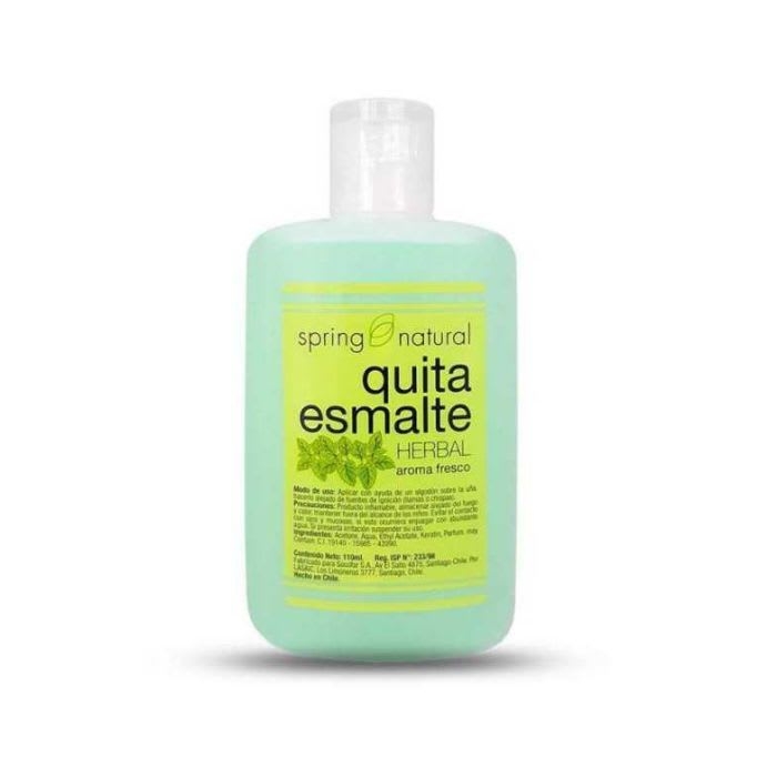 QUITA ESMALTE SPRING NATURAL HERBAL X 110ML: imagen 1