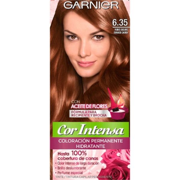 Colorante Capilar GARNIER Rubio Oscuro Dorado Caoba 6.35