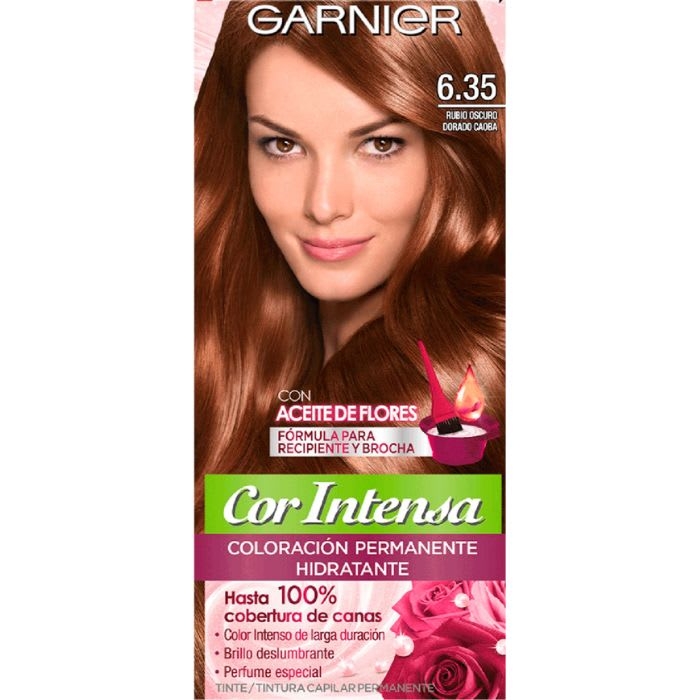 Colorante Capilar GARNIER Rubio Oscuro Dorado Caoba 6.35: imagen 1