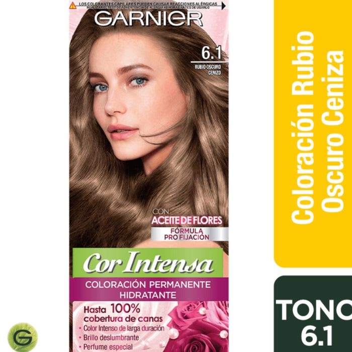 Colorante Capilar GARNIER Rubio Oscuro Cenizo 6.1: imagen 1