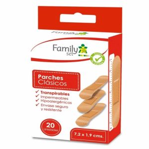 Family Set Parches Curita Clásicos 7,2 x 1,9 20 Unidades