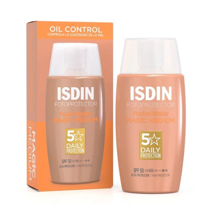 Fotoprotector Fusion Water Magic Color Medium SPF50 50ml: imagen 1