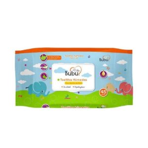 Bubu Toallitas Húmedas con Aceite de Emú – 45 unidades (con tapa)