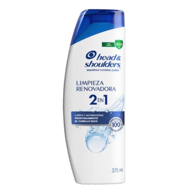 SHAMPOO HEAD & SHOUDERS LIMPIEZA RENOVADORA 2en1 375mL
