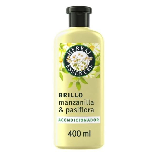 ACONDICIONADOR HERBAL ESSENCES BRILLO MANZANILLA Y PASIFLORA 400ML