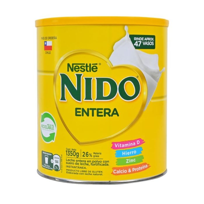 LECHE NIDO ENTERA 1350G: imagen 1
