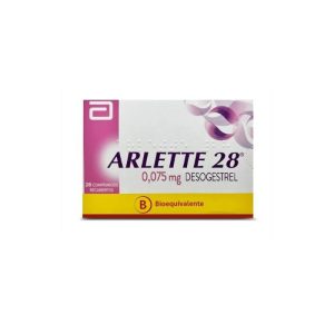 ARLETTE 28® 0.075mg 28 Comprimidos Recubiertos (DESOGESTREL)
