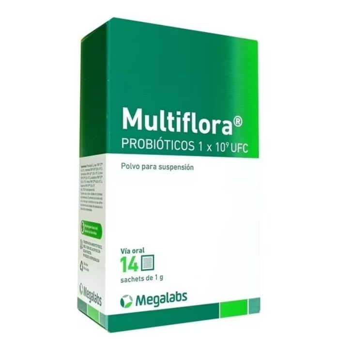 Multiflora Probióticos 1 x 10^9 UFC (14 Sachets): imagen 1