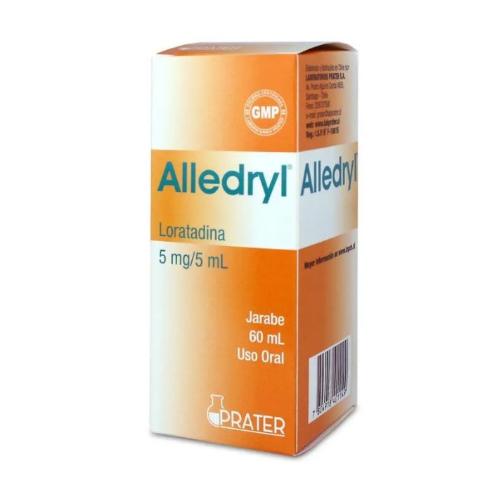 ALLEDRYL® 5mg/5mL 60mL Jarabe (LORATADINA): imagen 1