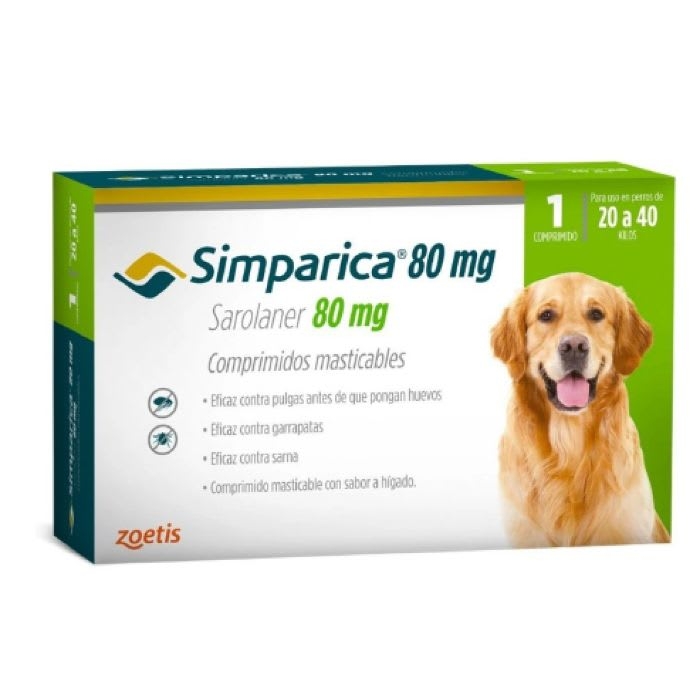 SIMPARICA® 80 mg 1 COM MAS (SAROLANER): imagen 1