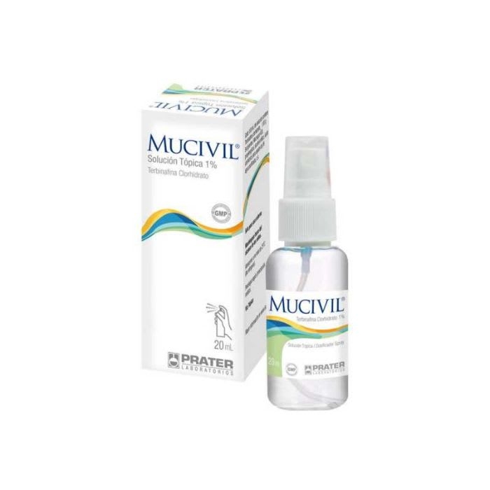 MUCIVIL® (TERBINAFINA) 1% 20 ML Spray: imagen 1