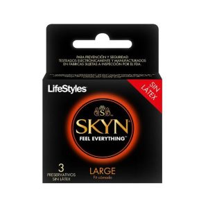 LifeStyles® SKYN LARGE Fit Comodo 3 Preservativos SIN LATEX