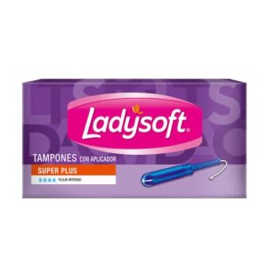 8 TAMPONES ®LADYSOFT CON APLICADOR SUPER PLUS FLUJO INTENSO
