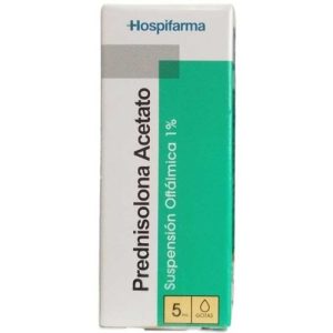 Prednisolona 5 mL Suspensión oftálmica 1%.