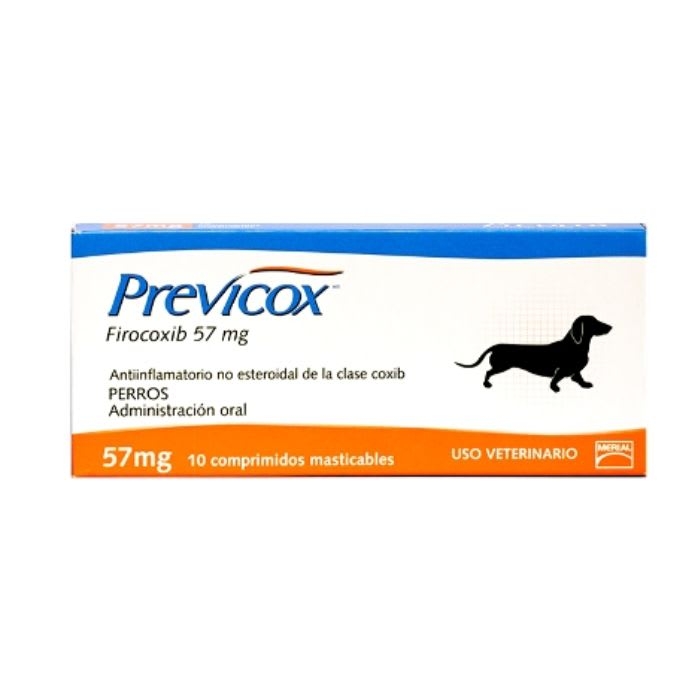 PREVICOX® 57 mg 10 Comprimidos Masticables (FIBROCOXIB): imagen 1