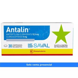 ANTALIN®  12.5 mg/5 mg 30 COM REC (AMITRIPTILINA/CLORDIAZEPOXIDO)