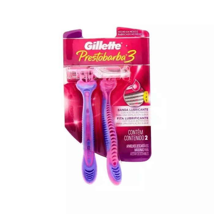 MAQUINA DE AFEITAR MUJER CON BANDA LUBRICANTE PRESTOBARBA 3 GILLETTE: imagen 1