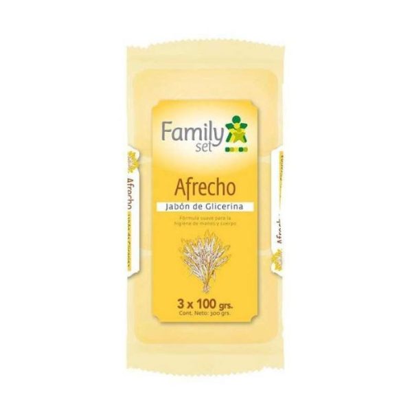FAMILY SET Pack x3 Jabones de Glicerina y Afrecho 300g