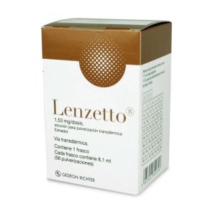 LENZETTO (ESTRADIOL 1.53 mg/DOSIS) 6.5 mL 56 PULVERIZACIONES