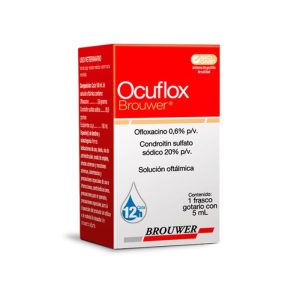 OCUFLOX BROUWER® 0.6% / 20% 5 mL Solución Oftálmica (OFLOXACINO / CONDROITIN )