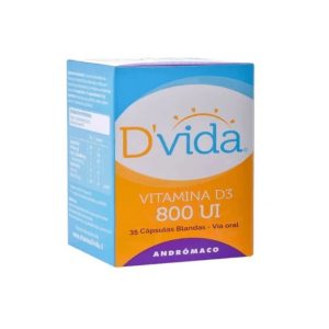 Dvida Vitamina D3 800 U.I 35 Capsulas Blandas
