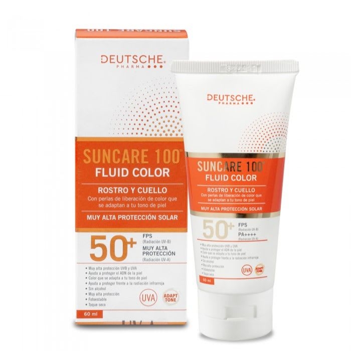 Protector Solar FLUID COLOR SUNCARE 100 60mL: imagen 1