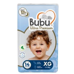 Pañales Bubu Ultra Premium XG 14 unidades