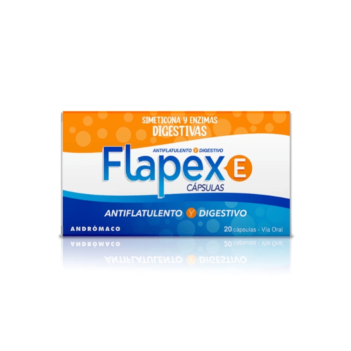 FLAPEX (SIMETICONA 60 MG Y ENZIMAS DIGESTIVAS) 20 CAP: imagen 1