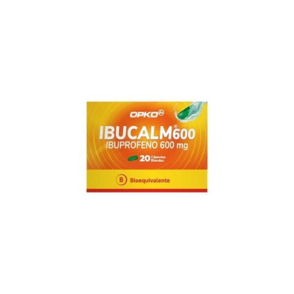 IBUCALM®600  600 mg 20 Capsulas Blandas (IBUPROFENO)