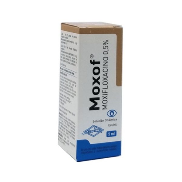 MOXOF® 0.5% 5 mL Solución Oftálmica (MOXIFLOXACINO)