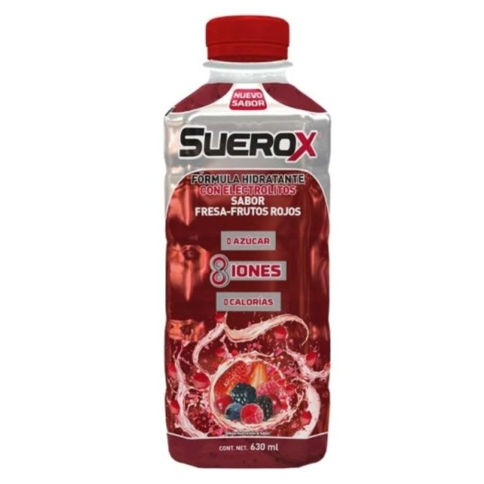 BEBIDA ISOTONICA SUEROX 8 IONES SIN AZUCAR FRUTOS ROJOS 630 ML: imagen 1