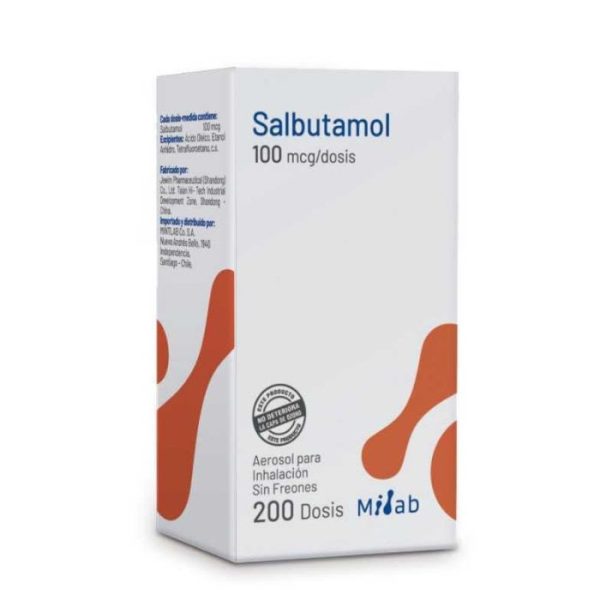 Salbutamol 100 mcg/dosis Aerosol para inhalación
