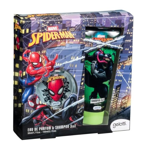SET DE PERFUME Y SHAMPOO SPIDERMAN