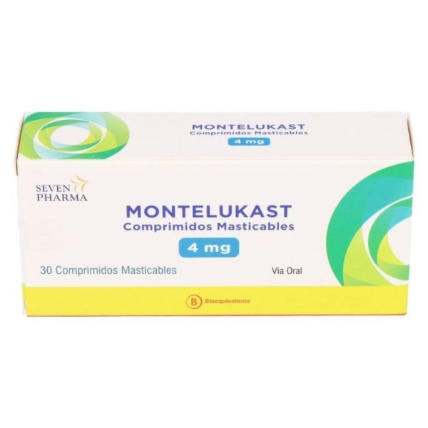 MONTELUKAST 4 mg 30 Comprimidos Masticables