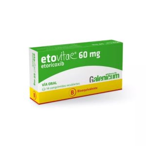 ETOVITAE® 60 mg 14 Comprimidos Recubiertos ( ETORICOXIB)
