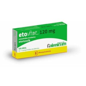 ETOVITAE® 120 mg 7 Comprimidos Recubiertos ( ETORICOXIB)